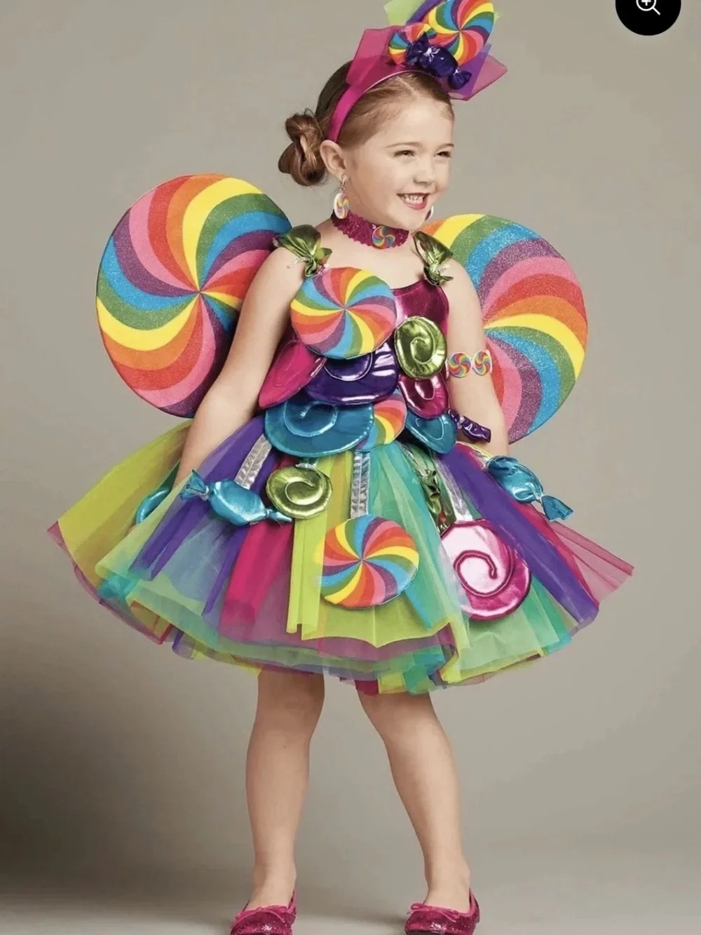 Chasing Fireflies Multicolor Candy-Themed Twirl Dress
